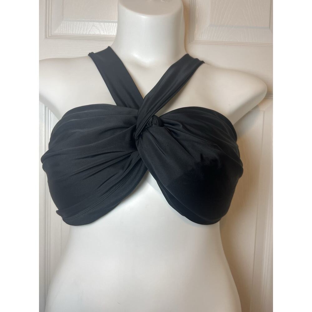 Time And‎ Tru 3x Black Swim Holter Top